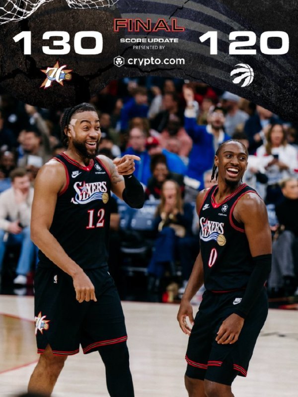 民银证券 马克西31分7助，恩比德29+6+4，神兵20+17+10，76人重回东部第三